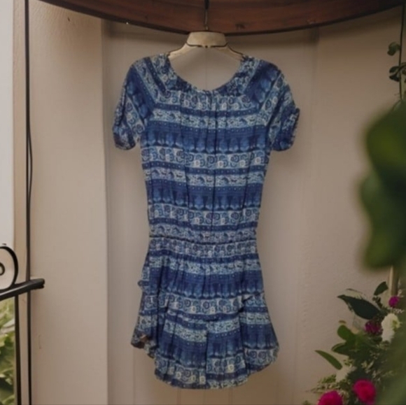 Navy Loveshackfancy Popover Dress Size Small - Picture 7 of 9